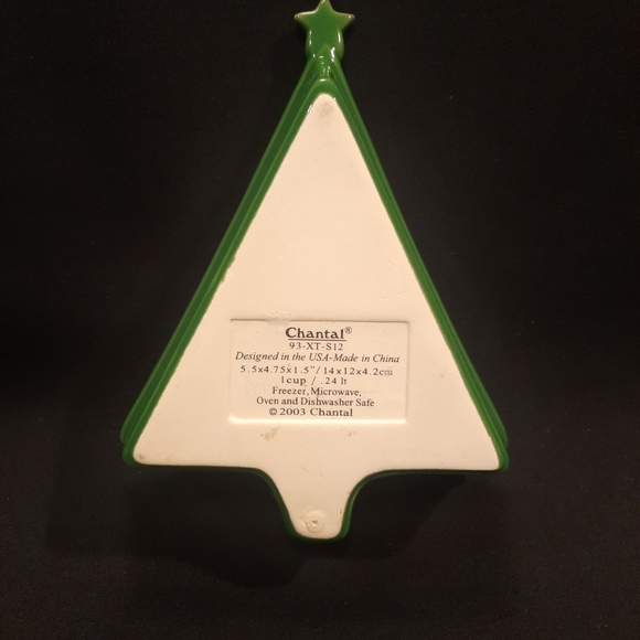 Chantal Star Top Christmas Tree Stoneware Ramekin Dish Green 93-XT-S12 - Picture 5 of 6
